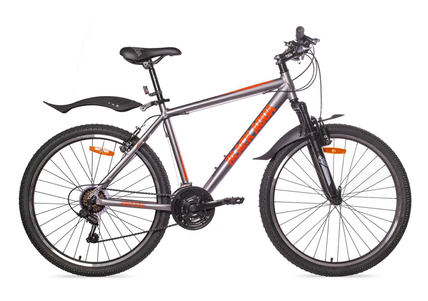 Фото Велосипед Black Aqua Cross 2651 MV matt 26" серый-оранжевый РФ GL-317VTR со склада магазина СпортСЕ