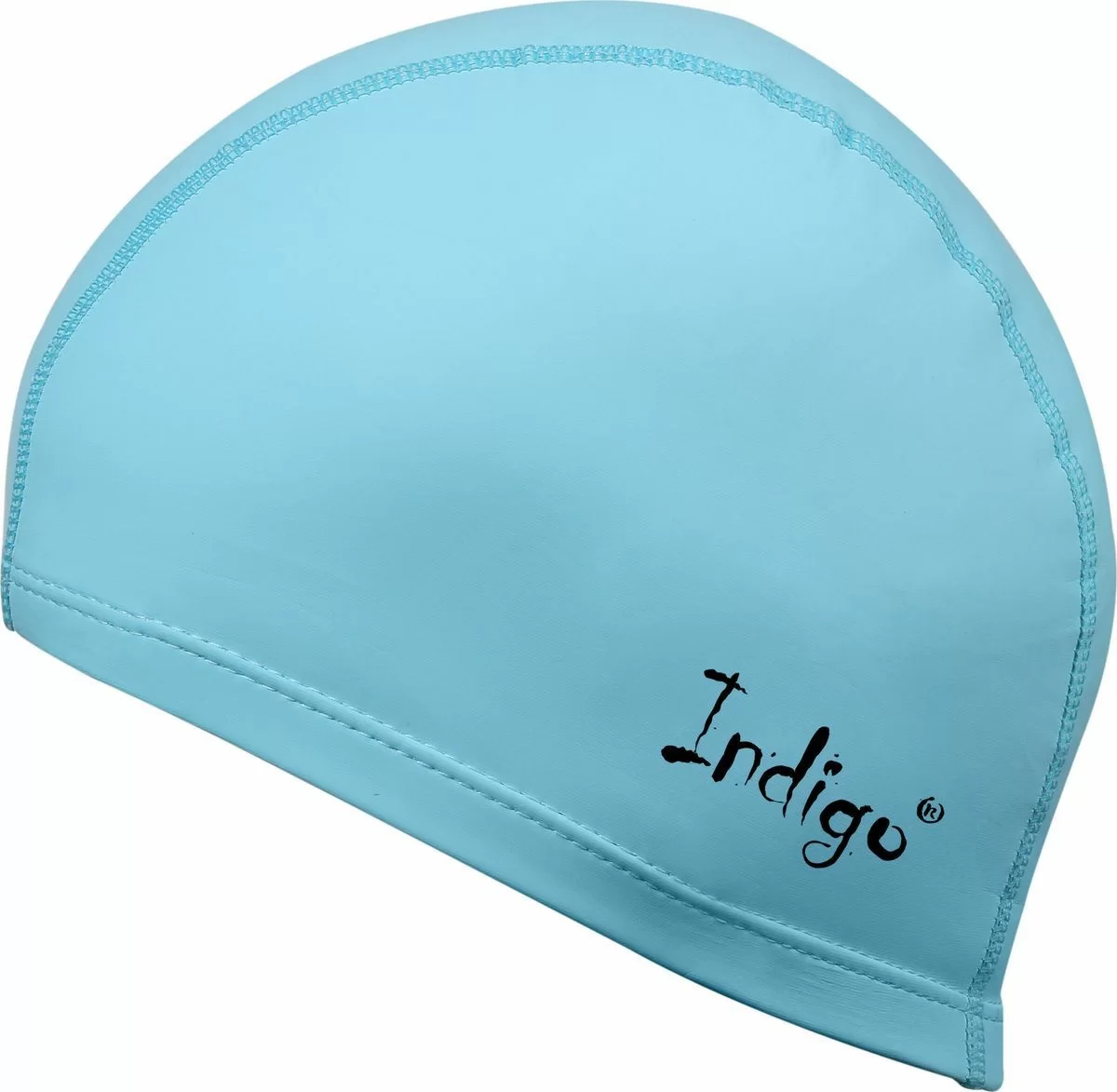 Фото Шапочка для плавания Indigo ткань прорезиненная с PU пропиткой голубая IN048 со склада магазина СпортСЕ