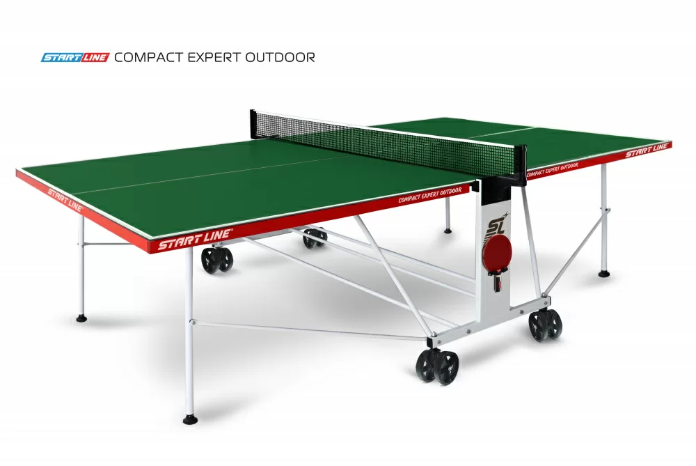 Фото Теннисный стол Start Line Compact Expert Outdoor green со склада магазина СпортСЕ