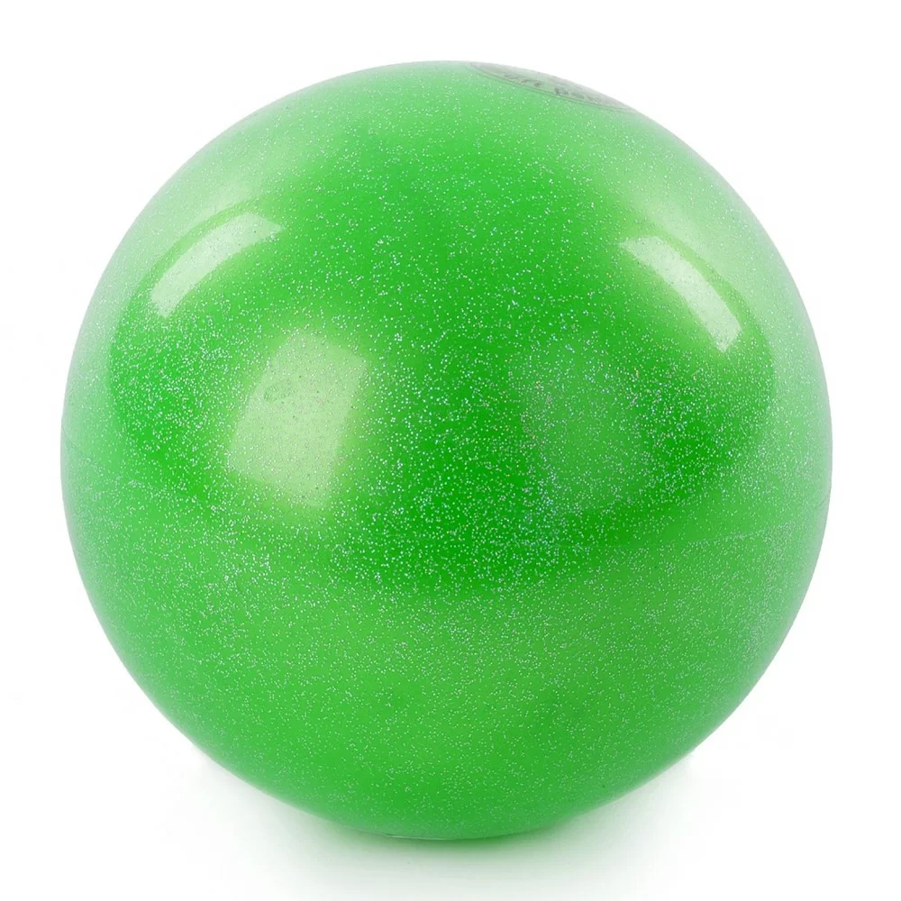 Фото Мяч для художественной гимнастики 19 см 420 гр металлик зеленый AB2801B со склада магазина СпортСЕ