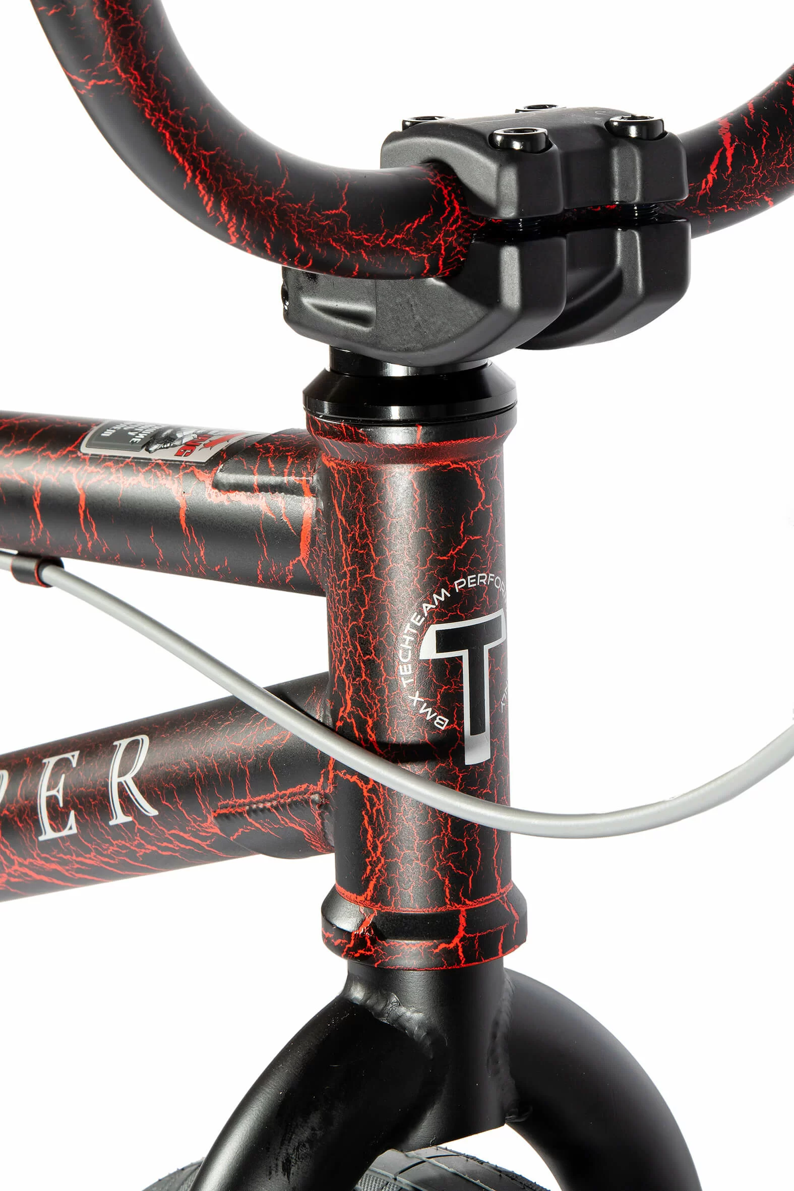 Фото Велосипед BMX TechTeam Grasshoper 20" (2021) черно-красный со склада магазина СпортСЕ