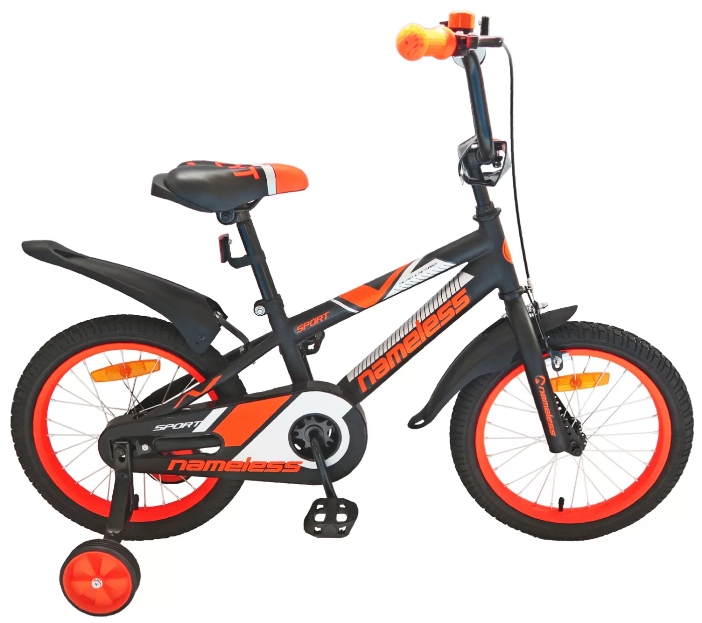 Фото Велосипед 18" Nameless SPORT, черный/оранжевый со склада магазина СпортСЕ