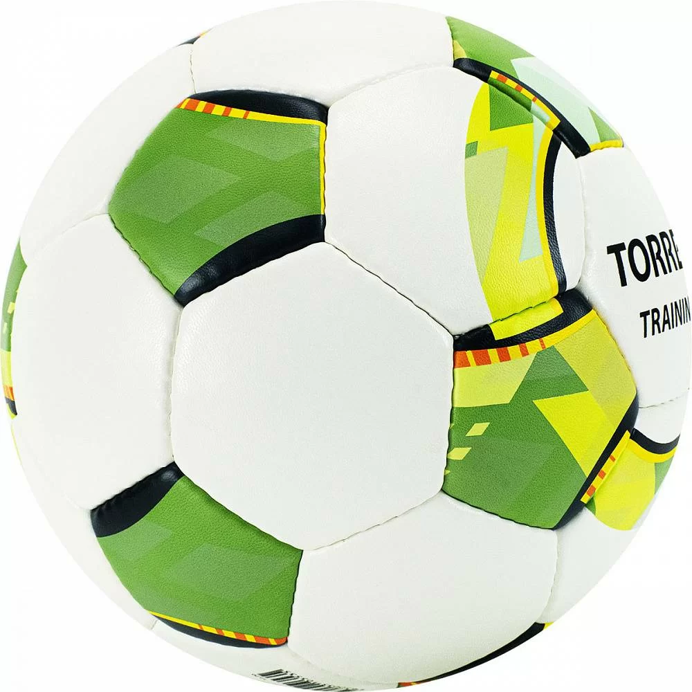 Фото Мяч футбольный Torres Training №4 32 п. PU ручная сшивка бело-зел-сер F320054 со склада магазина СпортСЕ