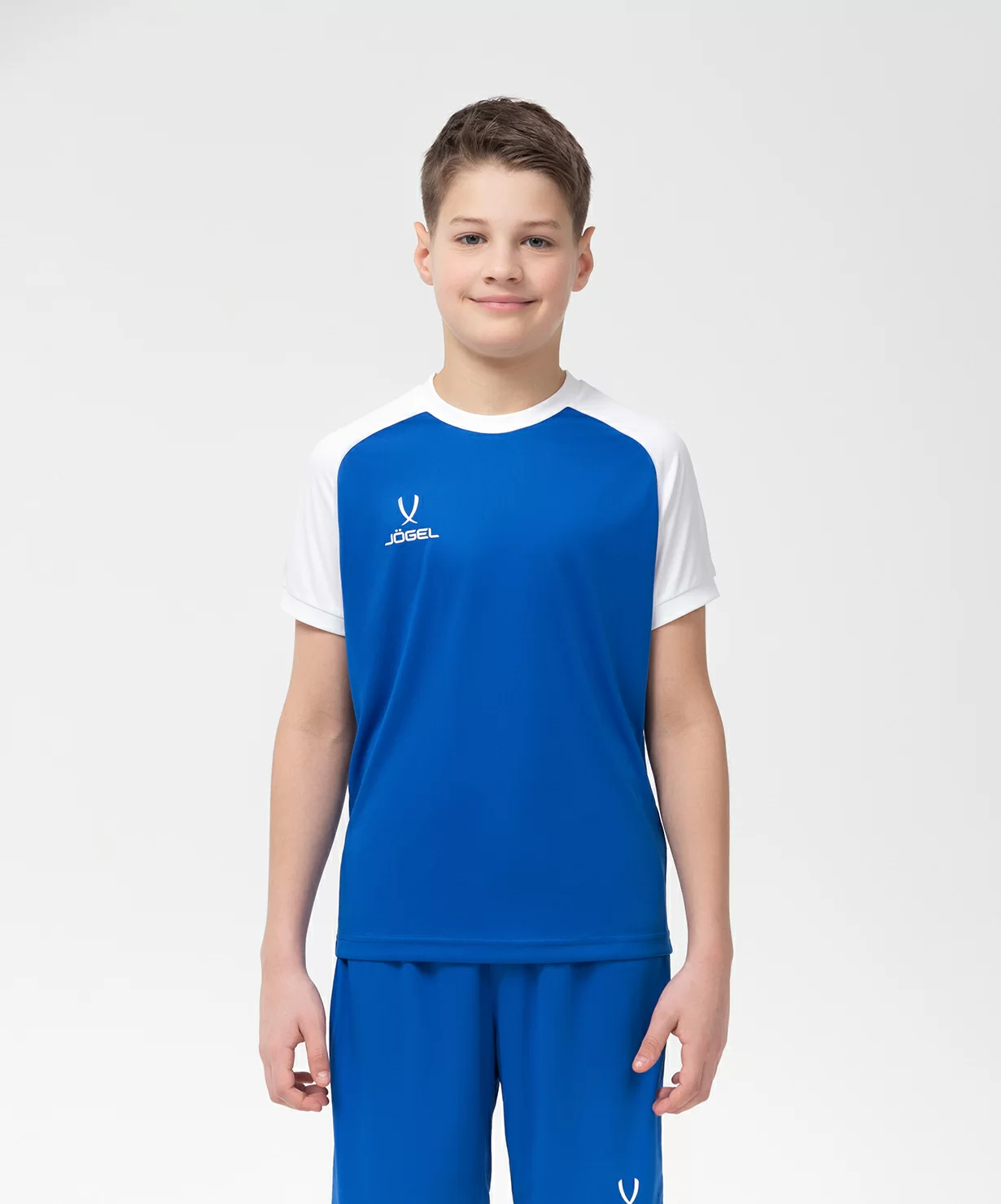 Фото Футболка игровая CAMP Reglan Jersey, синий/белый, детский со склада магазина СпортСЕ