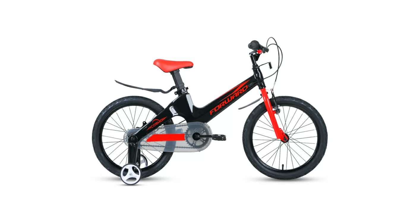 Фото Велосипед Forward Cosmo 18 (2021) черный/красный 1BKW1K7D1007 со склада магазина СпортСЕ