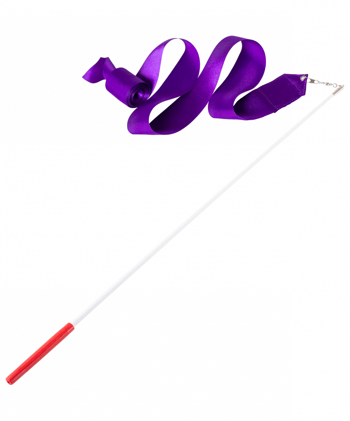 Фото Лента для художественной гимнастики с палочкой 4 м Amely AGR-301 46 см фиолетовый УТ-00017646 со склада магазина СпортСЕ