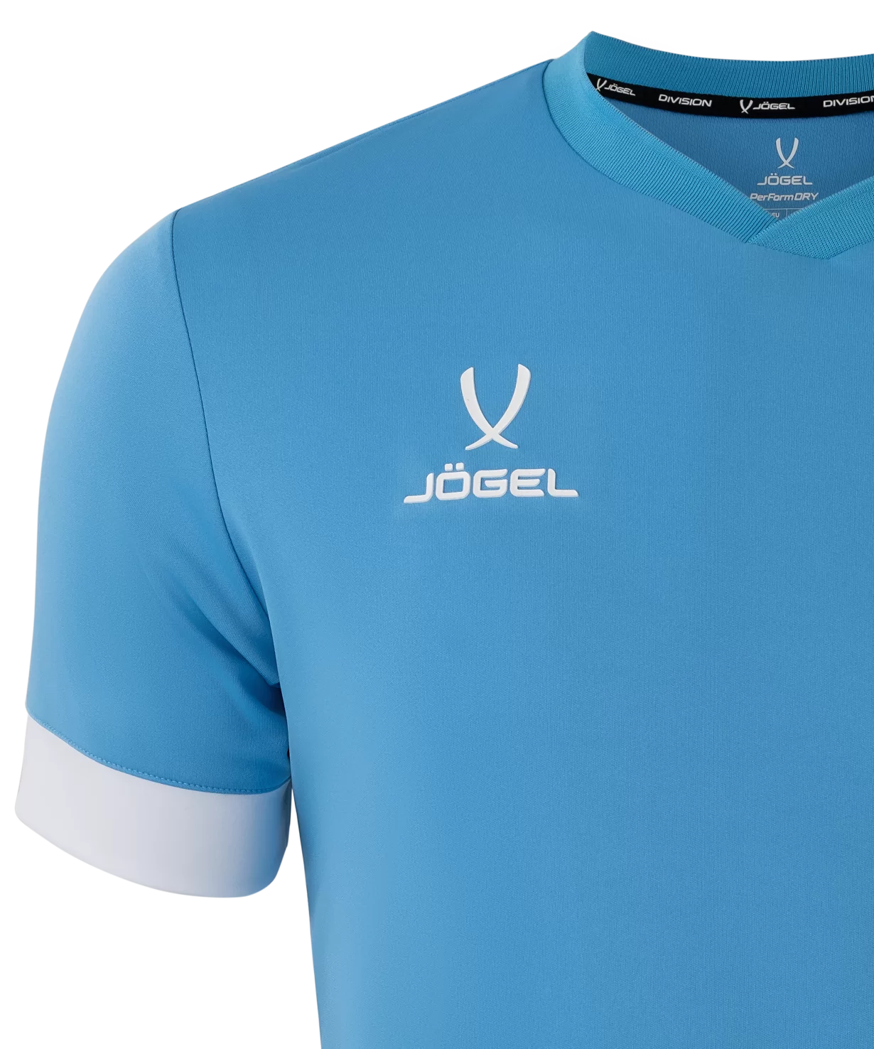 Фото Футболка игровая DIVISION PerFormDRY Union Jersey, голубой/белый/белый со склада магазина СпортСЕ