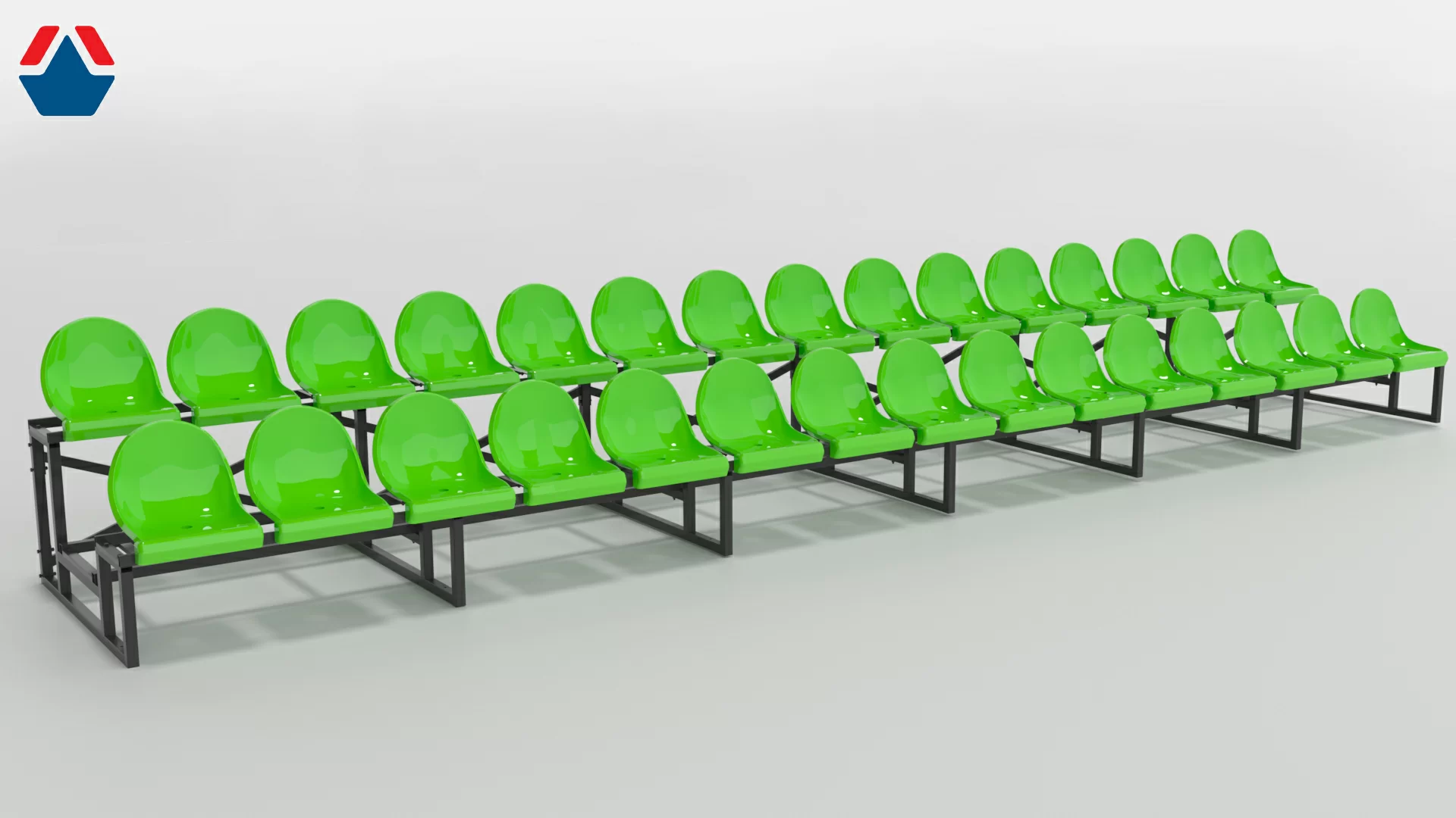  Трибуна сборно-разборная 2-х рядная на 30 мест (без навеса и ограждения) по низким ценам в Томске и Северске