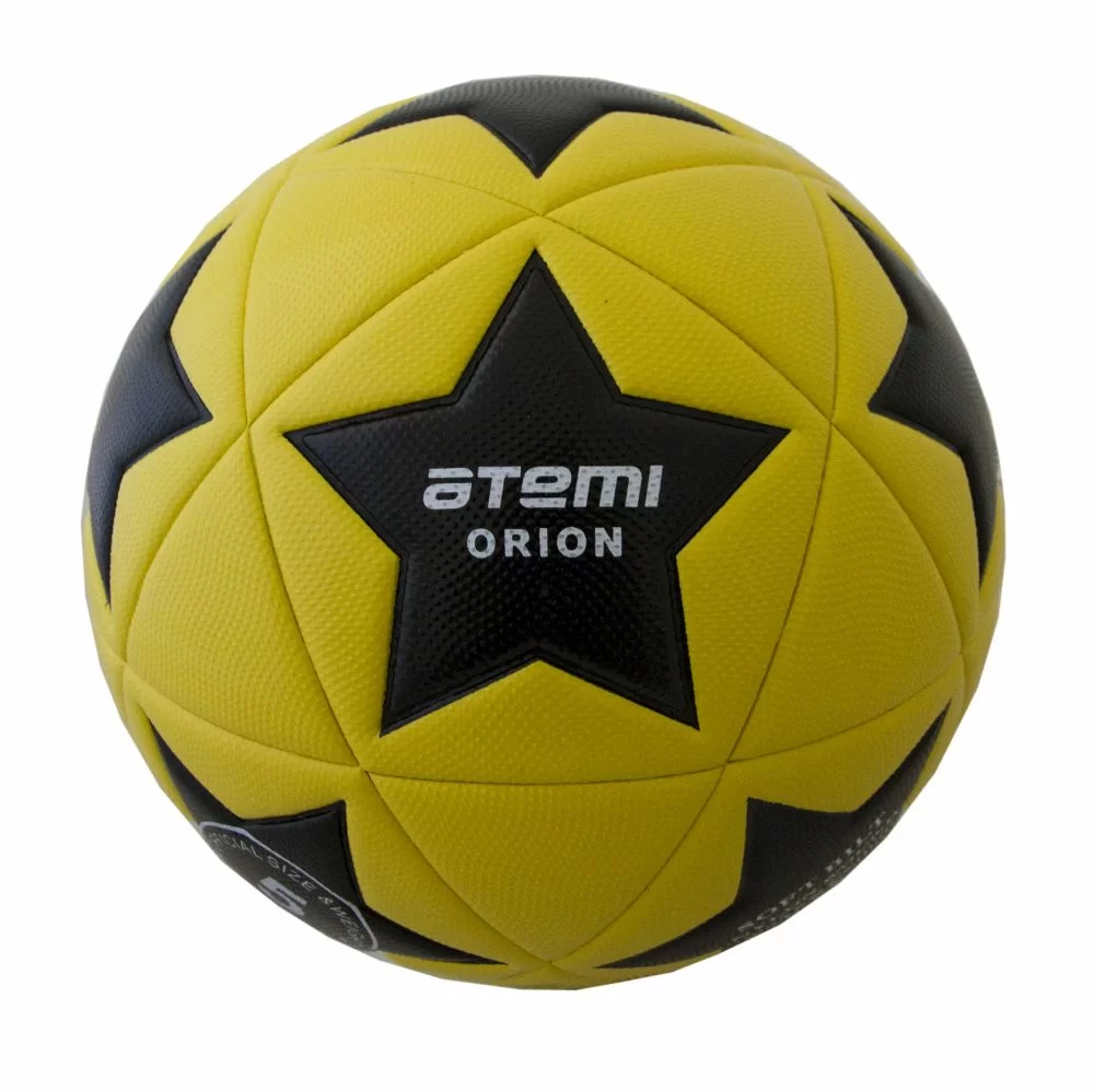 Фото Мяч футбольный Atemi Orion PVC №5 жёл/чёрн/бел. со склада магазина СпортСЕ