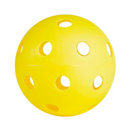 Фото Мяч для флорбола Well Hockey yellow 2416 со склада магазина СпортСЕ
