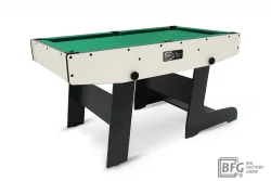 Бильярд BFG Compact Moby 4 (Стандарт) (Пул, серый/черный (ЛДСП), ЛДСП_16, Euro Pro 50 ш1.98м Yellow green, Х/б сетка)