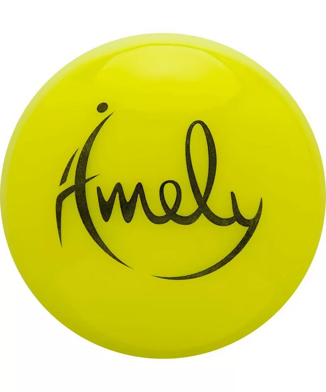 Фото Мяч для художественной гимнастики 15 см Amely AGB-301 желтый УТ-00019927 со склада магазина СпортСЕ