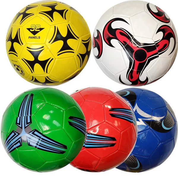 Фото Мяч футбольный E29368-3 №5 PVC 1.8 машинная сшивка 10020906 со склада магазина СпортСЕ