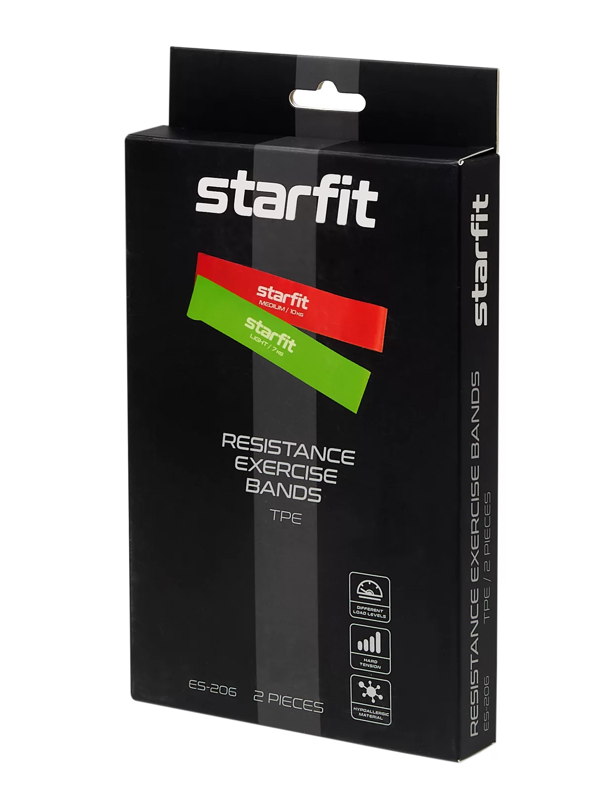 Фото Мини-эспандеры StarFit ES-206 малиновый/лаймовый 2 шт ЦБ-00001571 со склада магазина СпортСЕ
