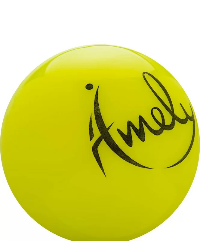 Фото Мяч для художественной гимнастики 15 см Amely AGB-301 желтый УТ-00019927 со склада магазина СпортСЕ