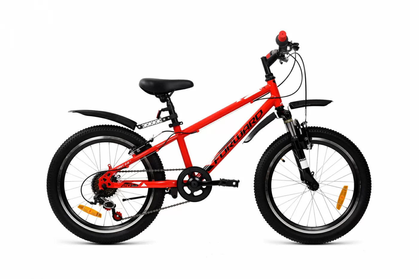 Фото Велосипед Forward Unit 20 2.2 (2021) красный/черный  RBKW1J106009 со склада магазина СпортСЕ