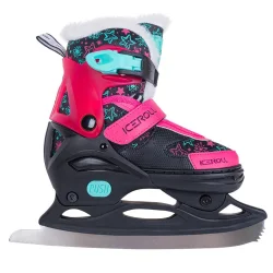Коньки раздвижные TechTeam Iceroll black/pink