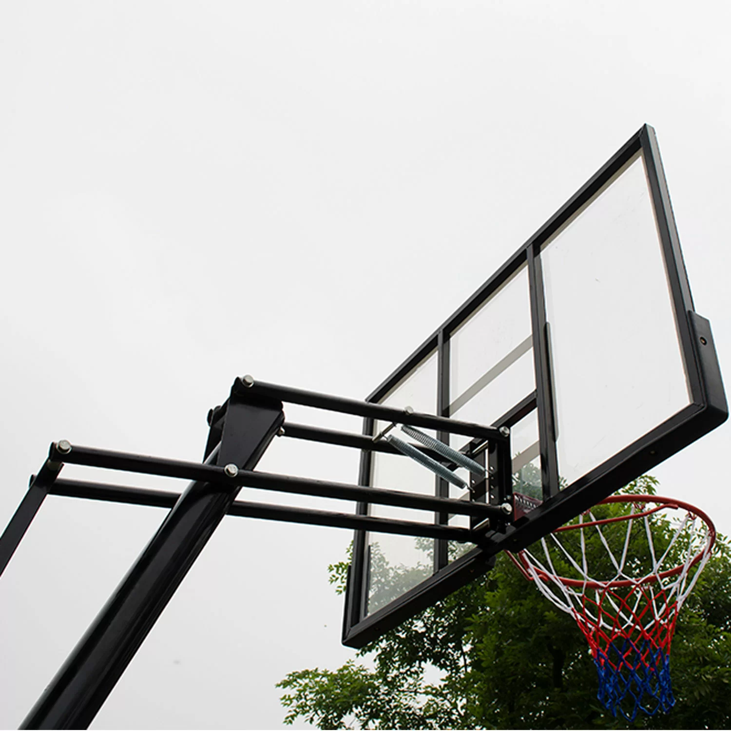 Фото Баскетбольная мобильная стойка DFC STAND60P 152x90cm поликарбонат (два короба) со склада магазина СпортСЕ