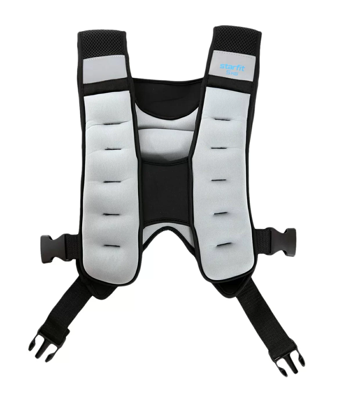  Жилет утяжелитель 5 кг StarFit WT-301 серый/синий УТ-00019772 по низким ценам в Томске и Северске