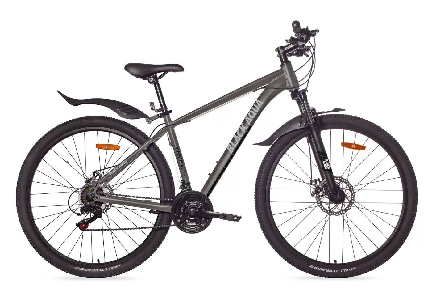 Фото Велосипед Black Aqua Cross 2981 MD matt 29" (РФ) серый GL-513DTR со склада магазина СпортСЕ