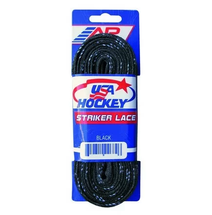 Фото Шнурки хоккейные 108"-274см с пропиткой A&R Pro Stock Waxed black 2569 со склада магазина СпортСЕ