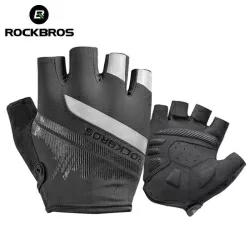 Перчатки Rockbros Shanghai короткие пальцы, черные RB_S247