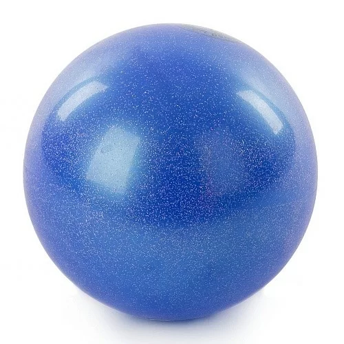 Фото Мяч для художественной гимнастики 19 см 420 г металлик голубой AB2801B со склада магазина СпортСЕ