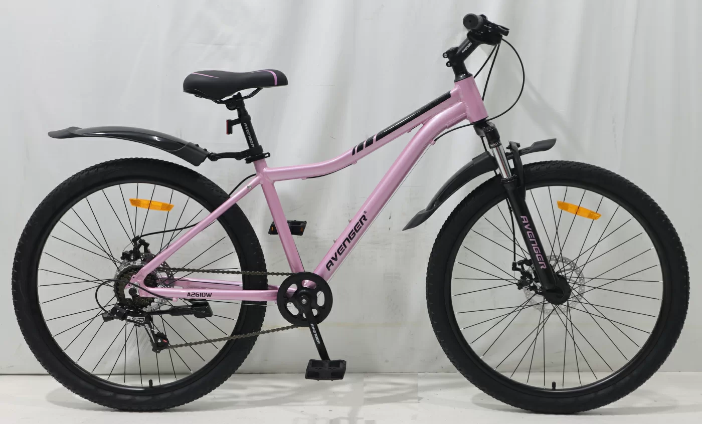 Фото Велосипед 26" AVENGER A261DW, розовый/черный (2024) со склада магазина СпортСЕ
