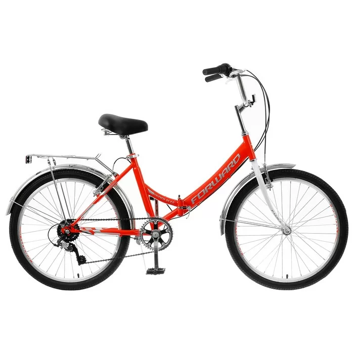 Фото Велосипед Forward Valencia 24 2.0 (2020) красный/серый RBKW0YN46006 со склада магазина СпортСЕ
