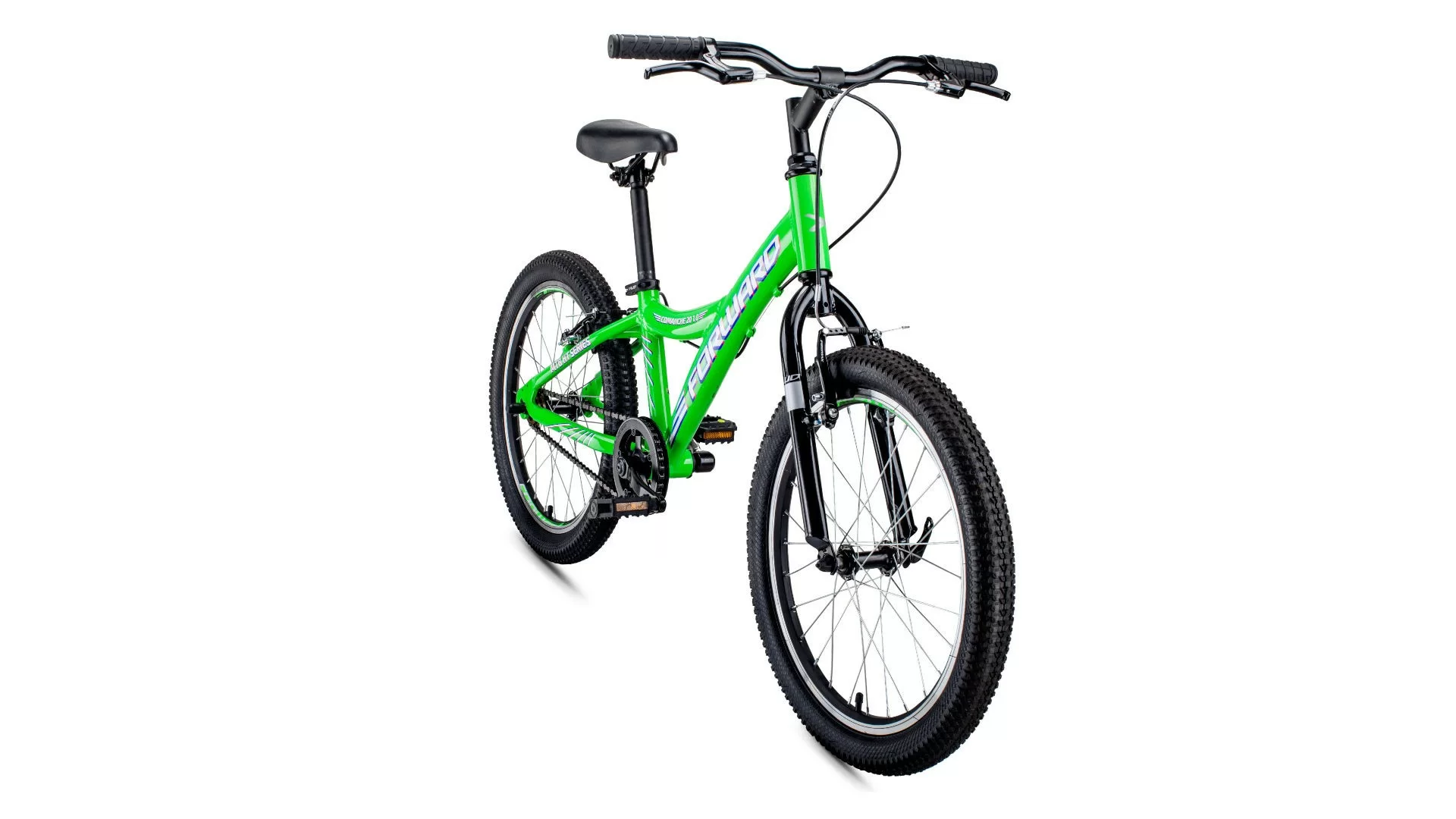 Фото Велосипед Forward Comanche 20 1.0 (2020) светло-зеленый/белый RBKW01601003 со склада магазина СпортСЕ