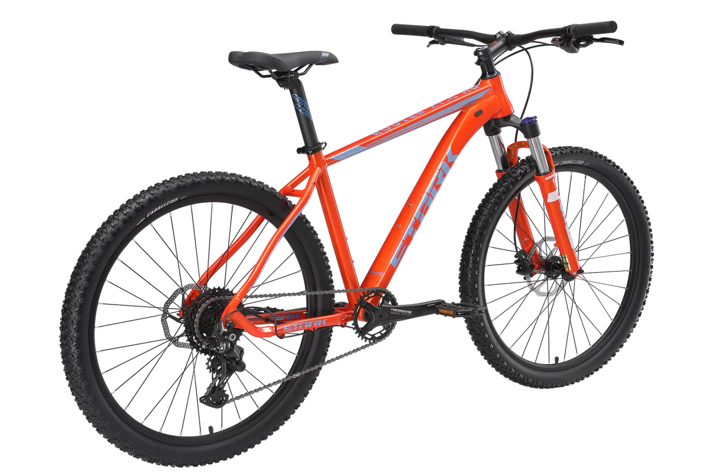 Фото Велосипед Stark Router 27.4 HD (2024) оранжевый металлик/синий со склада магазина СпортСЕ