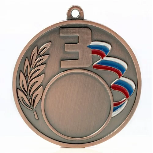 Фото Медаль 50мм PR  бронза 004.03 со склада магазина СпортСЕ