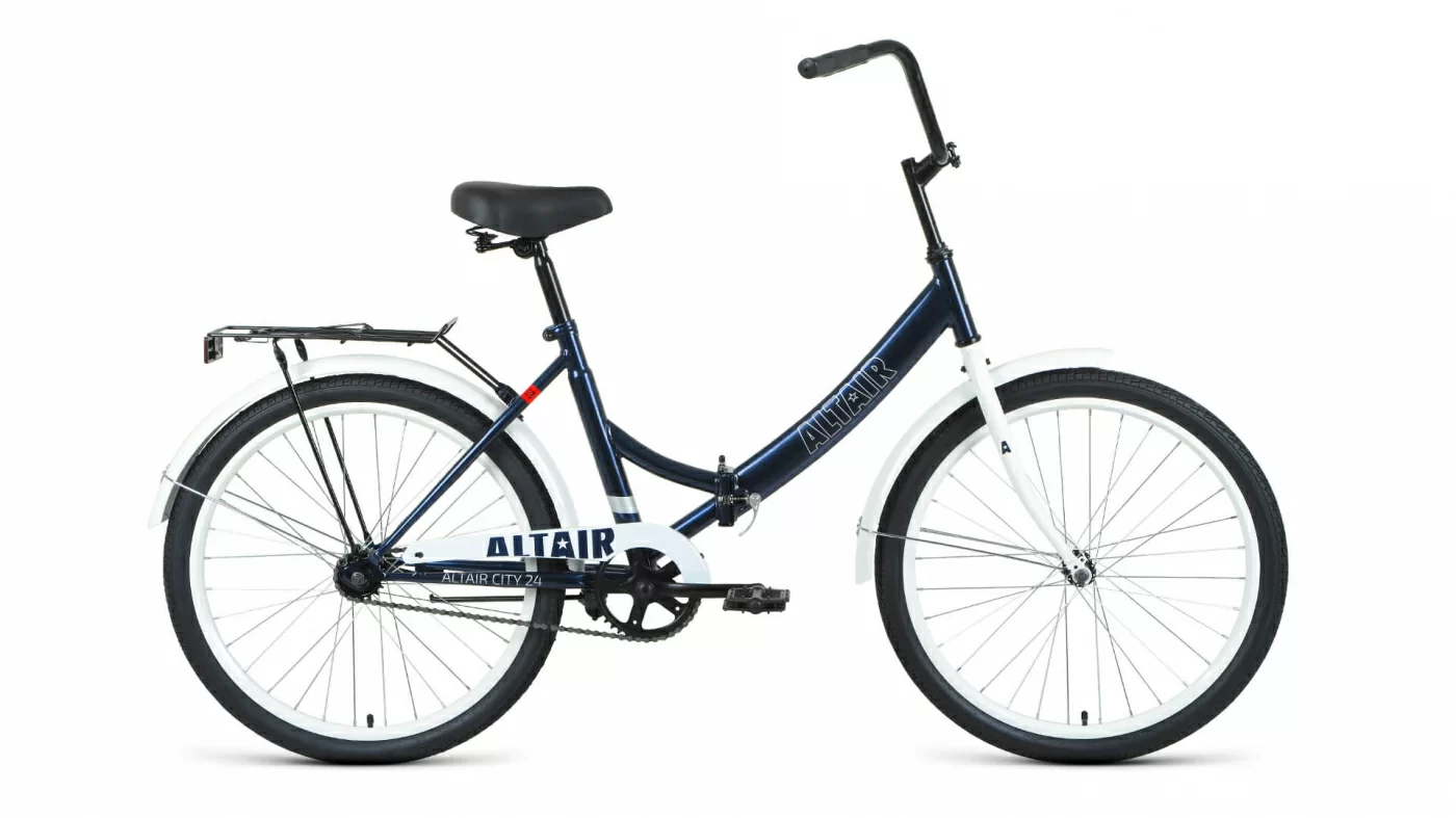 Фото Велосипед Altair City 24 скл (2022) темно-синий/серый RBK22AL24009 со склада магазина СпортСЕ
