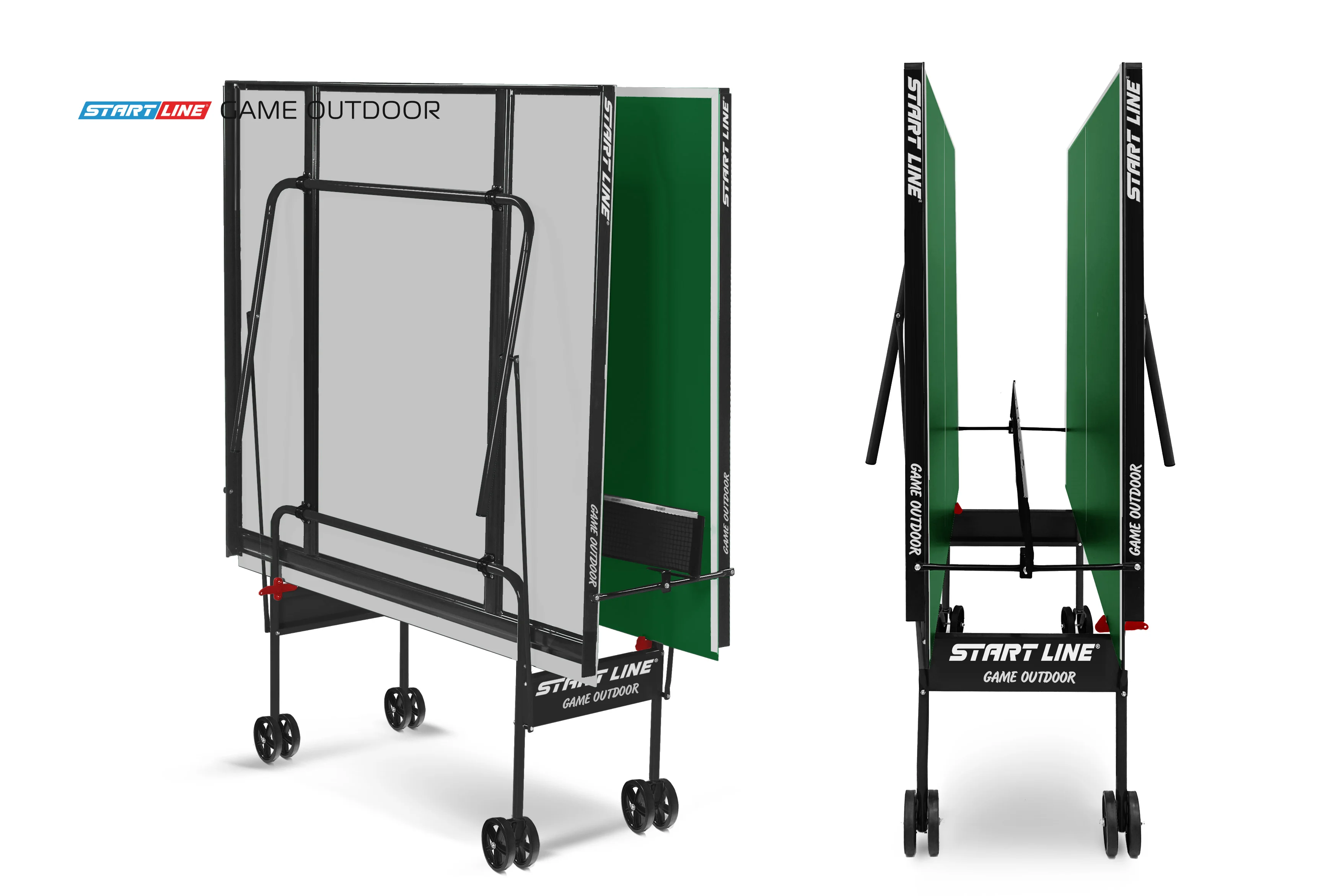  Стол теннисный Game Всепогодный с сеткой Зелёный по низким ценам в Томске и Северске