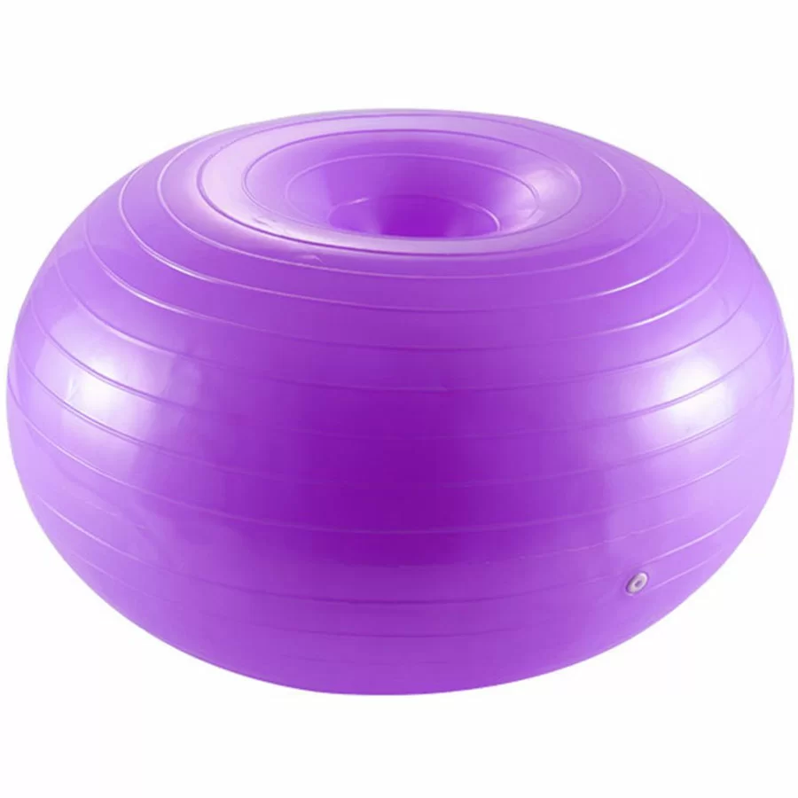 Фото Фитбол-пончик 60 см FBD-60-3 фиолетовый 10020340 со склада магазина СпортСЕ