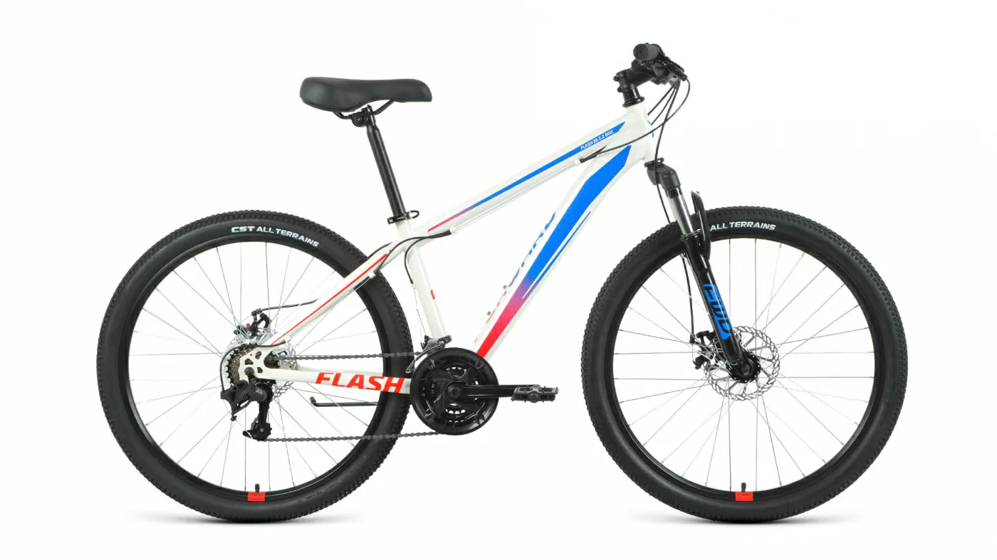 Фото Велосипед Forward Flash 26 2.2 D (2022) белый/голубой со склада магазина СпортСЕ