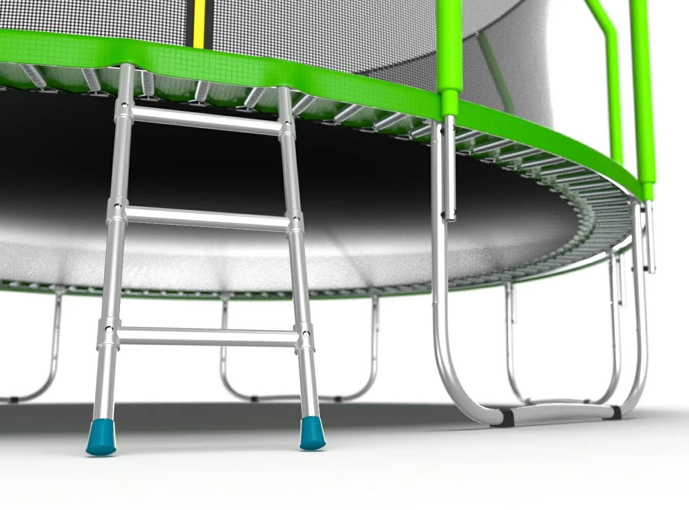 Фото EVO JUMP Cosmo 16ft (Green) Батут с внутренней сеткой и лестницей, диаметр 16ft (зеленый) со склада магазина СпортСЕ