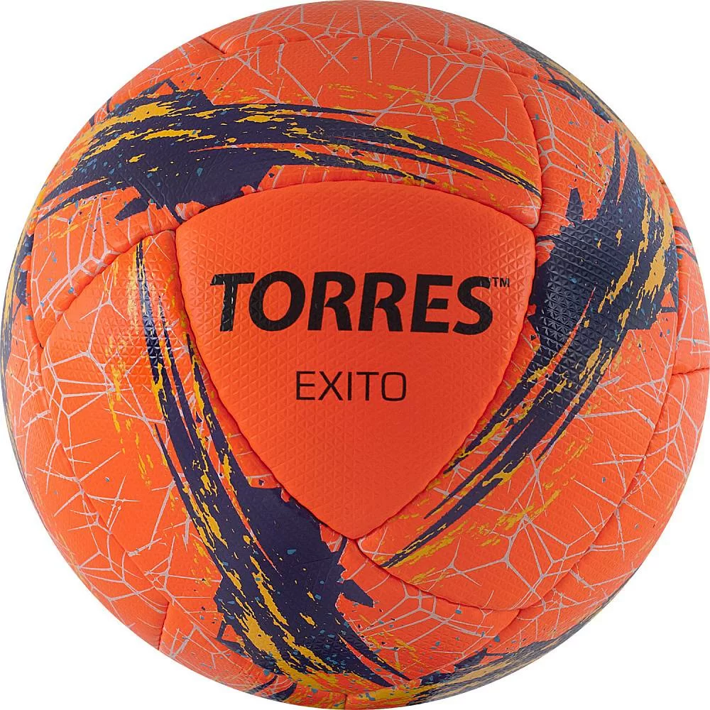 Фото Мяч футбольный Torres Exito №5 16 панелей. PU руч. сшивка оранжевый F32055 со склада магазина СпортСЕ