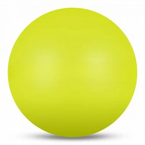Фото Мяч для художественной гимнастики 15 см 300 г Indigo металлик лимонный IN315 со склада магазина СпортСЕ