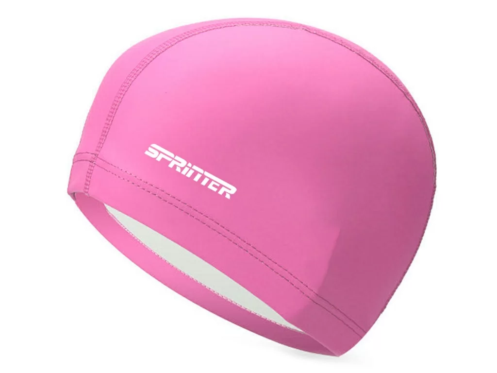 Фото Шапочка для плавания комбинированная Sprinter: PU-1117 (розовый) 06316 со склада магазина СпортСЕ