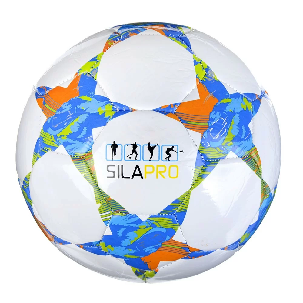 Фото Мяч футбольный Silapro №5 PU 3сл 133-010 со склада магазина СпортСЕ