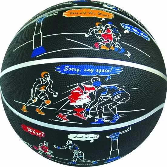 Фото Мяч баскетбольный ST71203 №7 резина многоцветный со склада магазина СпортСЕ