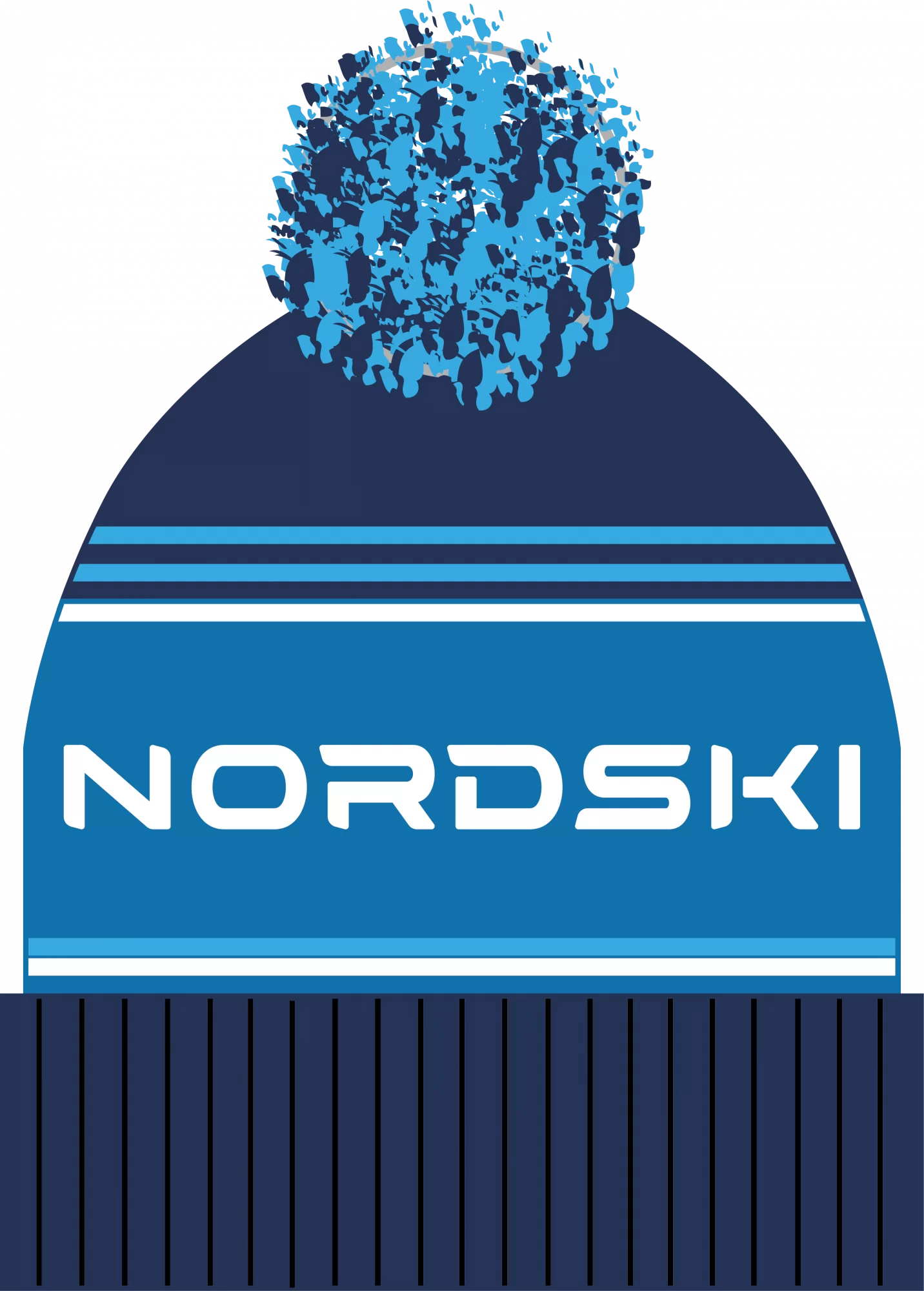 Фото Шапка Nordski Stripe Dark blue (one size) NSV470832 со склада магазина СпортСЕ