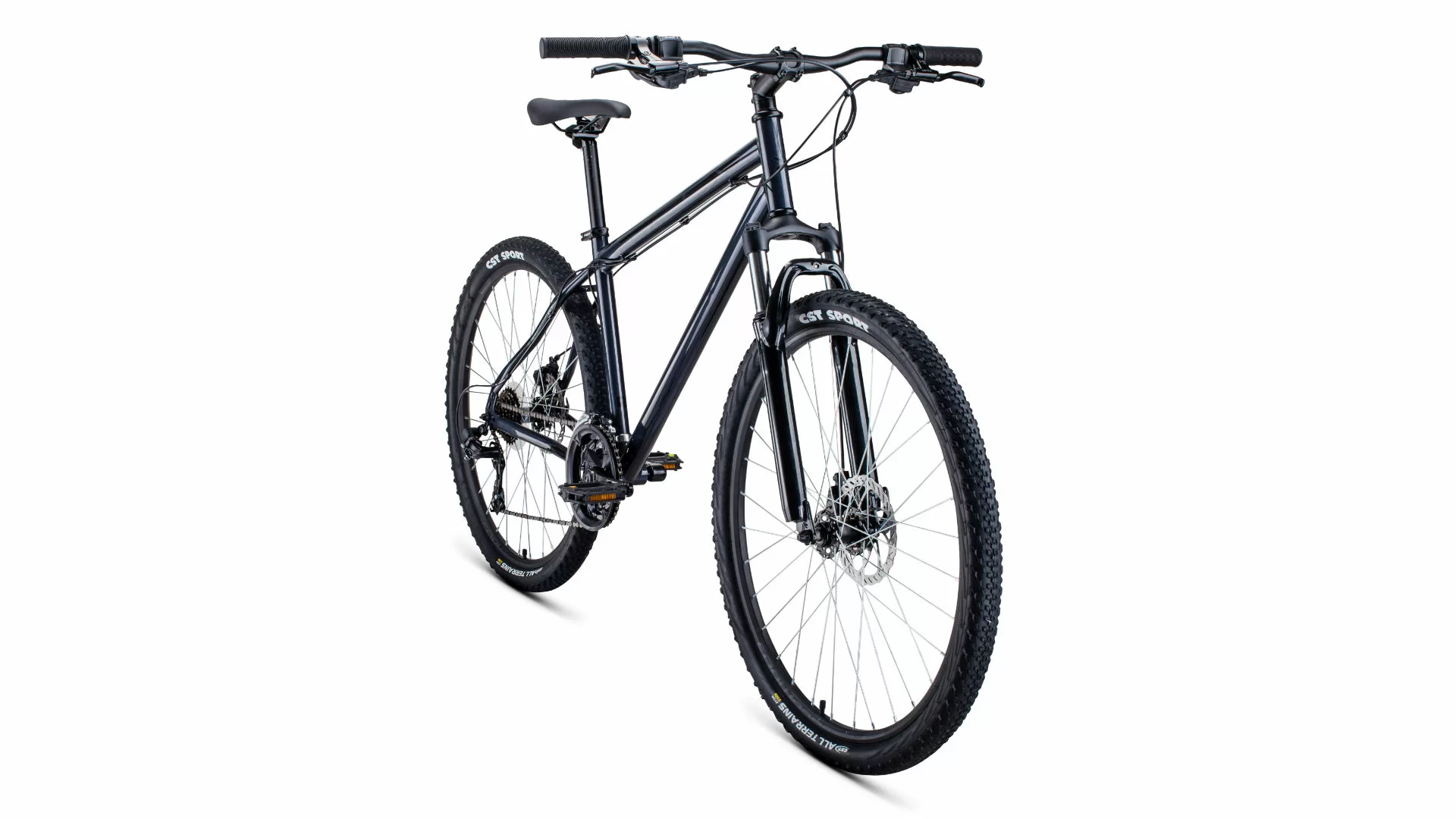 Фото Велосипед Forward Sporting 27,5 2.2 disc (2021) темно-серый/черный RBKW1M17G018 со склада магазина СпортСЕ