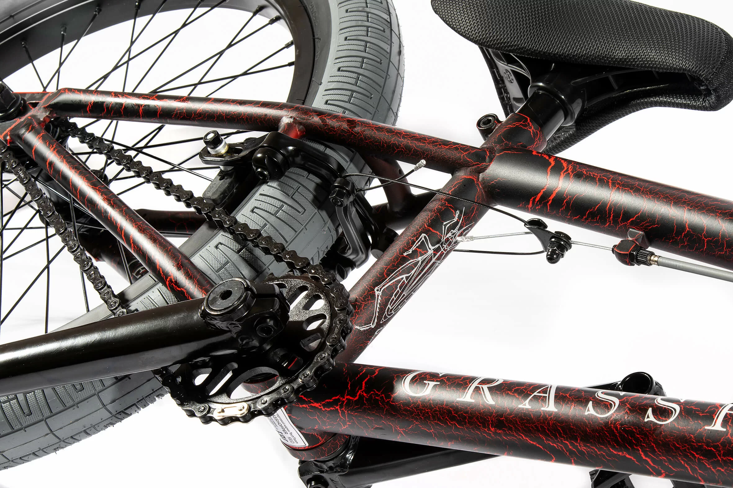Фото Велосипед BMX TechTeam Grasshoper 20" (2021) оливковый со склада магазина СпортСЕ
