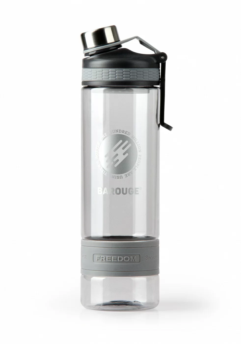 Фото Бутылка для воды Barouge 640мл серый ВР-918 со склада магазина СпортСЕ