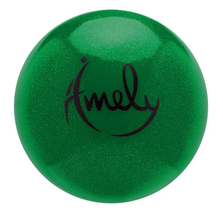 Фото Мяч для художественной гимнастики 15 см Amely AGB-303 15 см зеленый с насыщенными блестками УТ-00019942 со склада магазина СпортСЕ