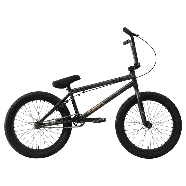  Велосипед BMX TechTeam Grasshoper 20" (2024) черный по низким ценам в Томске и Северске