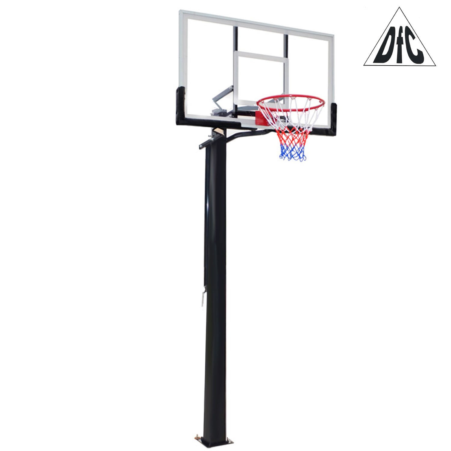  Баскетбольная стационарная стойка DFC ING56A 143x80cm акрил (три короба) по низким ценам в Томске и Северске