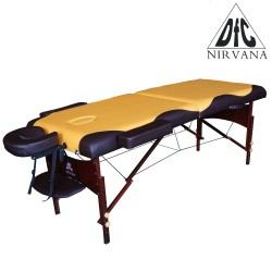 Массажный стол DFC NIRVANA, Relax, дерев. коричн.ножки, цвет горчичный с коричневым Массажный стол DFC NIRVANA, Relax, дерев. коричн.ножки, цвет горчичный с коричневым